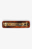 Gucci Resin Tortoise Shell Crystal Hair Clip