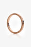 Chopard Ethical Rose Gold Diamond 'Ice Cube' Ring Size 8