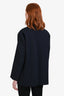 Weekend Max Mara Navy Wool Blend Single Breasted Blazer Size 4