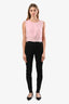 Pre-loved Chanel™ Black Suede High-Rise Leggings Size 34