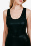 Haider Ackermann Black Metallic Sheered Sleeveless Maxi Dress Size 38