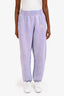 T by Alexander Wang Purple Logo Sweat Pants Size S