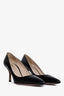 Prada Black Leather Pointed Toe Pumps Size 37