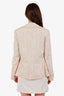 Chloe Nude Silk Jacquard Blazer Size 42
