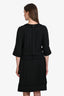 Pre-loved Chanel™ 2007 Silk Raw Hem Pleated Midi Dress Size 42