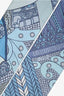 Hermès Blue/Grey Silk Selle de Dignitaire Twily