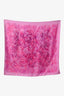 Hermès Pink Silk 'Indian Dust' 90 Scarf