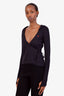Marine Serre Black Cotton Hooded Wrap Long Sleeve Shirt Size S