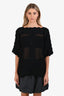 Etoile Isabel Marant Black Lace Details Top Size 36