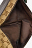 Gucci Brown Leather Canvas GG Supreme Belt Bag