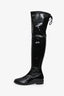 Stuart Weitzman Black Patent Leather Over the Knee Boots Size 7