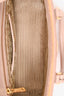 Prada 2013 Blush Saffiano Double Zip Medium Galleria Tote with Strap
