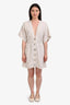 Reformation Beige Linen S/S Mini Dress Size 4
