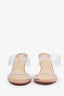 Christian Louboutin Nude PVC Just Nothing Heels Size 36.5