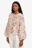 Eleven Six Cream/Multicolour Crochet Sweater Size XS S