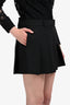 Helmut Lang Black Pleated Shorts Size 10