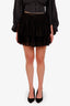 Red Valentino Black Tulle Sheet Skirt Size 44