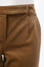 Loro Piana Tan Velvet Tapered Pants Size 40