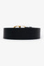 Christian Dior Black Leather Montaigne 30 Belt Size 85