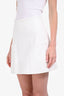Louis Vuitton White Silk Blend Patch Pockets Utility Mini Skirt Size 34