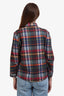 Sibel Saral Red/Multicolour Wool Plaid Flannel Top Size S