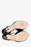Jimmy Choo Black Patent Platform Peep Toe Heels Size 41