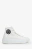 Versace White Canvas Platform Sneakers Size 37