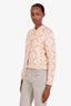 Hermès Yellow/Pink Cotton 'Grand Tralala' Printed Bomber Jacket Size 36