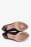 Prada Bronze Metallic Leather Peep Toe Heels Size 37