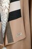 Burberry Tan/House Check Merino Wool Reversible Cape