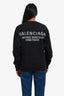Balenciaga Black/Multicolour Cotton New Logo Out Printed Sweatshirt Size XS