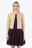 Chloe Vintage Beige Flax Jacket Size XS