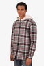Alexander Wang Plaid Cotton Wool Hooded Jacket Size S