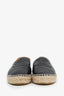 Pre-loved Chanel™ Black Lambskin Leather Interlocking CC Logo Espadrilles Size 36