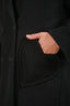 Red Valentino Black Heart Pocket Double Breasted Coat Size 42