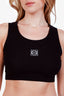 Loewe Black Cotton Logo Cropped Tank Size XS