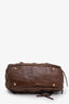 Miu Miu Brown Leather Doctor Top Handle Bag With Strap