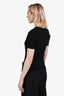 Escada Black Knit Short Sleeve Top Size S