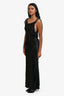 Acne Studios Black Satin Sleeveless Dress Size 38