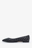 Valentino Black Leather Rockstud Flats Size 39