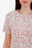 Pre-loved Chanel™ Pink/Multicolour Tweed Short Sleeve Mini Dress Size 40