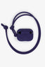 Bottega Veneta Purple Rubber Intrecciato AirPods Pro Case With Strap