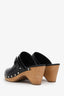 Isabel Marant Black Leather Titya Clogs Size 40