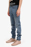 Saint Laurent Blue Denim Ripped Slim Fit Jeans Size 50 with Tags Mens