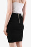 Balmain Black Button Details Mini Skirt Size 40