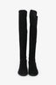 Stuart Weitzman Black Suede 'Gianella' Long Boots Size 7