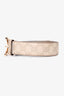 Gucci Cream Guccissima Leather/Bamboo Belt