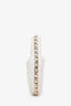 Pre-loved Chanel™ 23C White Quilted Lambskin Chain Around Mini Clutch