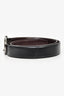 Salvatore Ferragamo Black Leather Gancini Belt