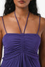 Isabel Marant Purple Spaghetti Strap Maxi Dress Size 38